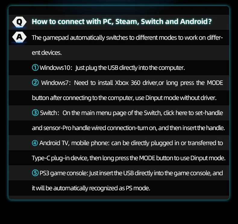 HG300 Wired Gamepad Controller - Image 8