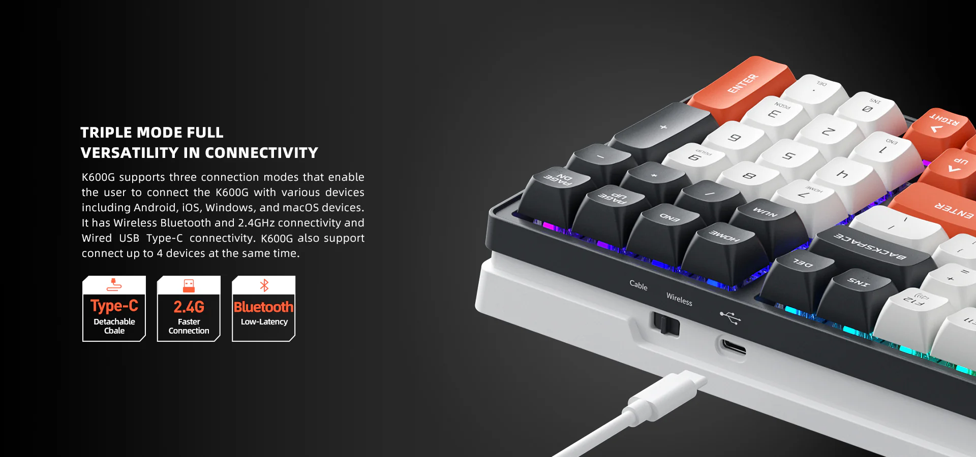 K600G Mechanical Keyboard - Image 8