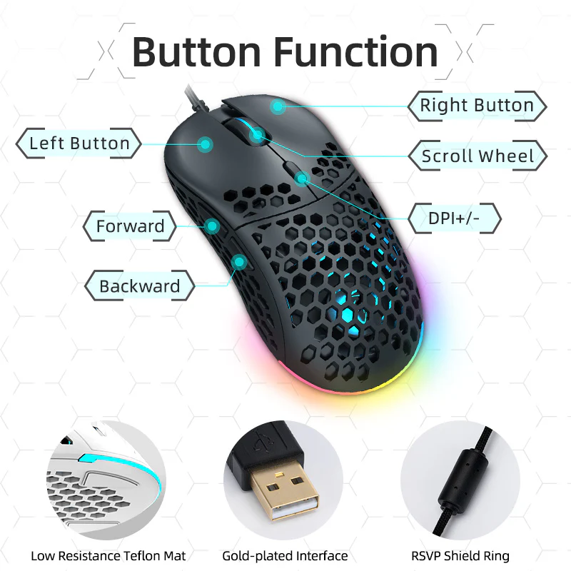 M6 Ultralight Gaming Mouse - Image 5