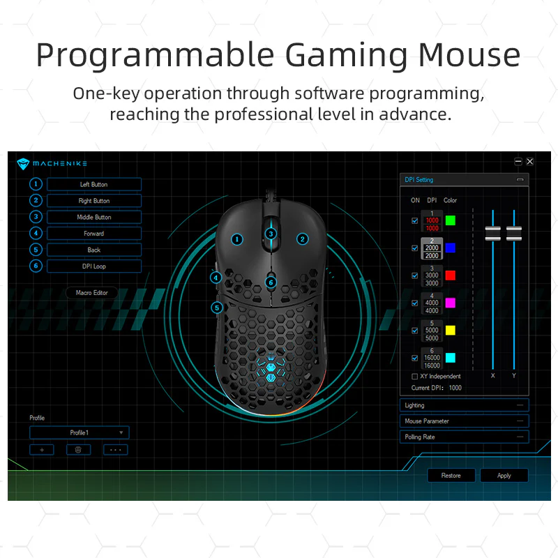 M6 Ultralight Gaming Mouse - Image 7