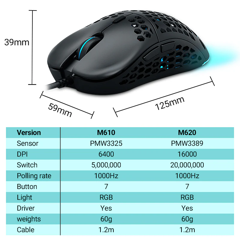 M6 Ultralight Gaming Mouse - Image 8