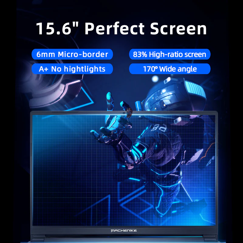 Machenike T58 Gen 10 Intel (15.6”) Gaming Laptop *Grey - Image 4